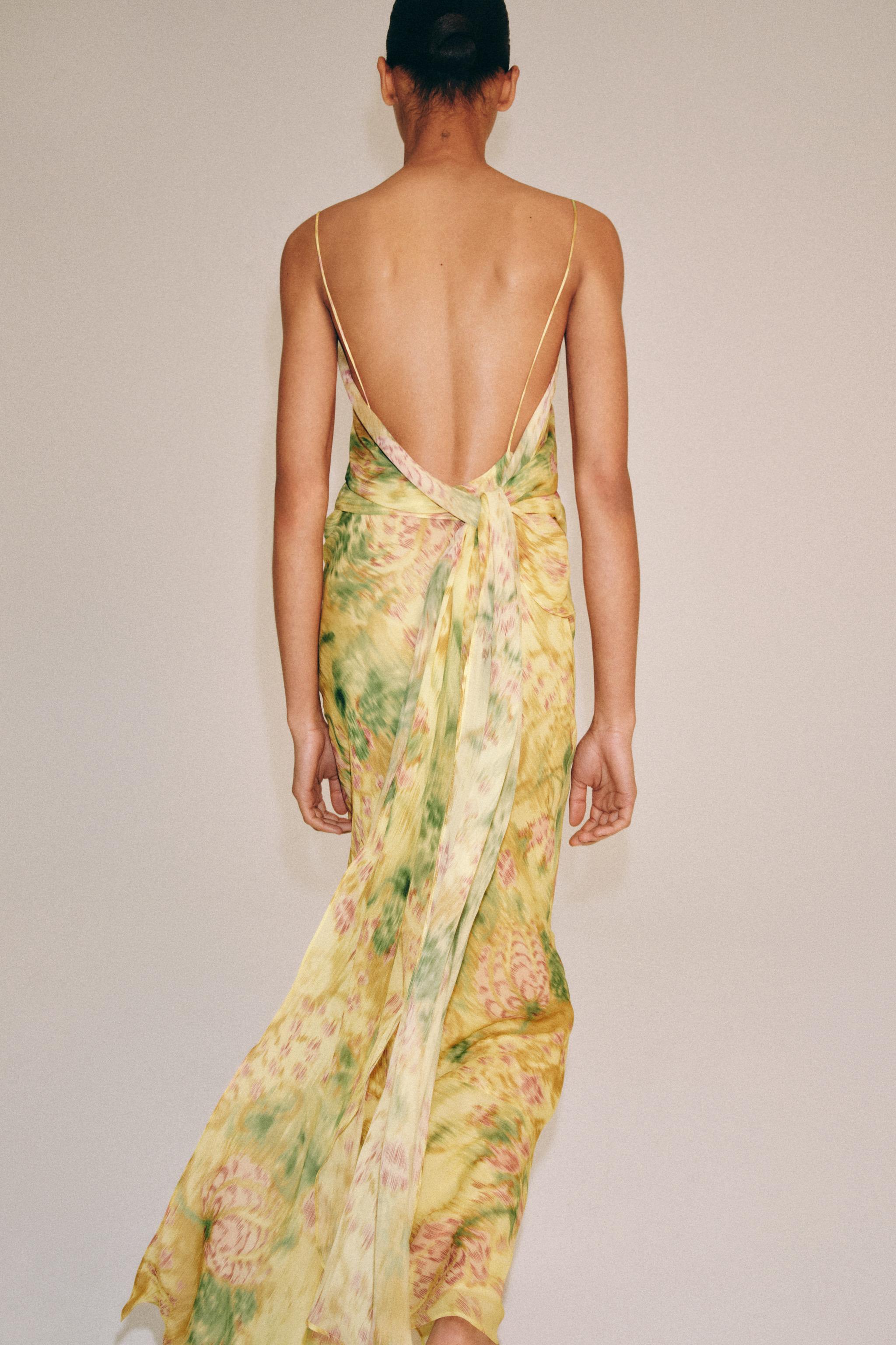 ZW COLLECTION PRINTED BOW DRESS