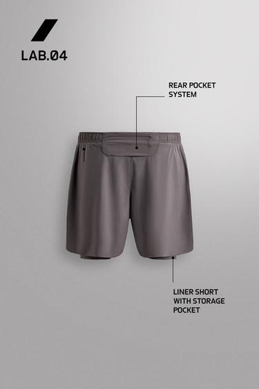 SHORT DE RUNNING 2 EN 1 - Violet de Zara - Image 6