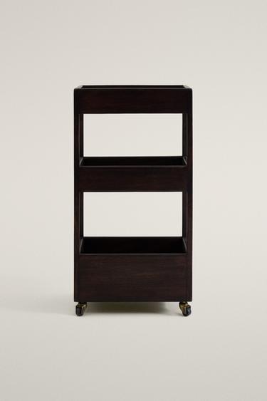 WOODEN STORAGE UNIT — Dark brown 2