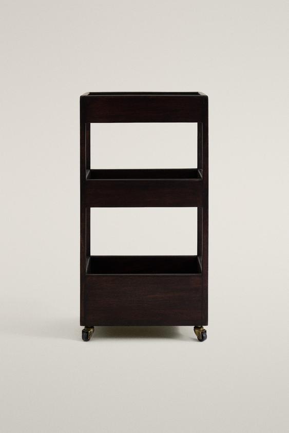 WOODEN STORAGE UNIT - Dark brown by Zara - Image 0