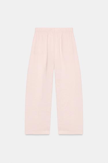 FLOWING TROUSERS - Chalk pink by Zara - Image 6