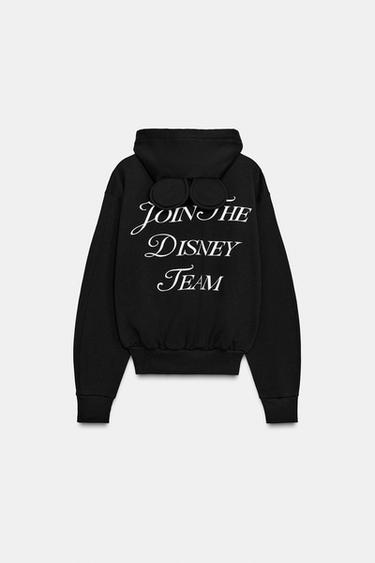 Zara ©DISNEY TEXT SWEATSHIRT - Black
