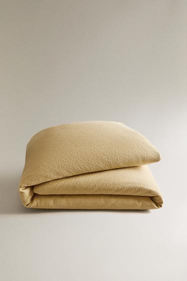 TEXTURED JACQUARD BEDSPREAD - Beige by Zara - Image 0