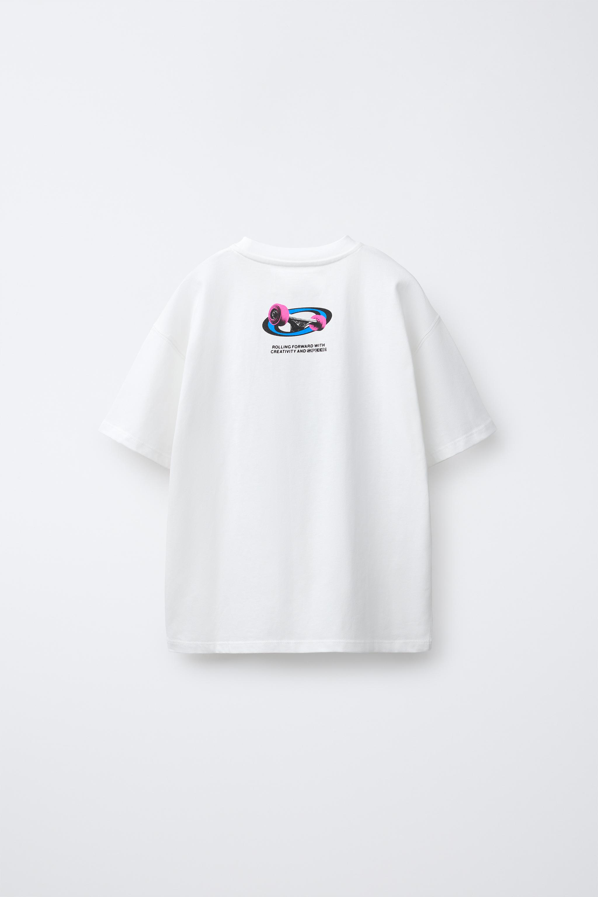 SKATE PRINT T-SHIRT - White | ZARA United States