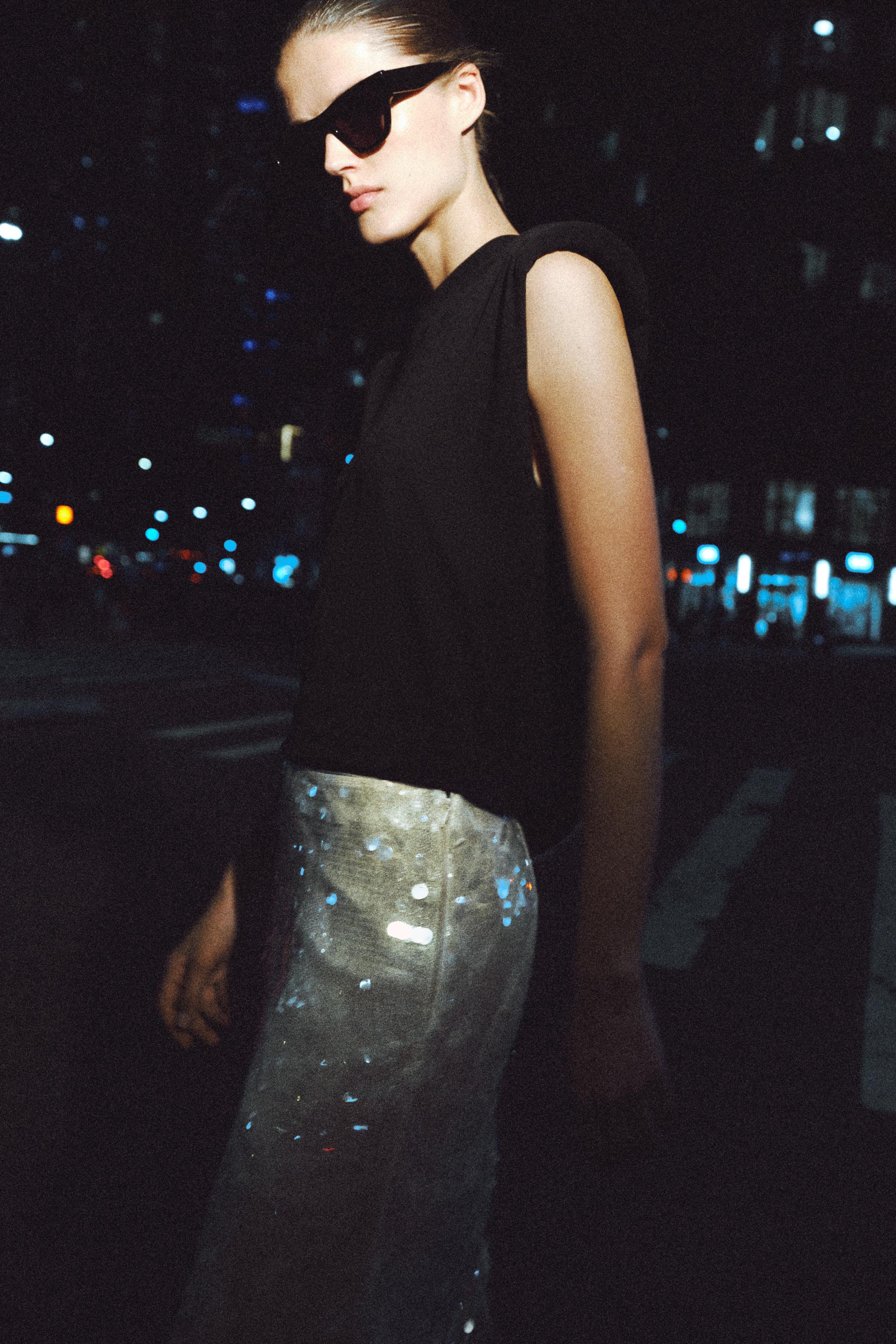 ZW COLLECTION SEQUIN MIDI SKIRT