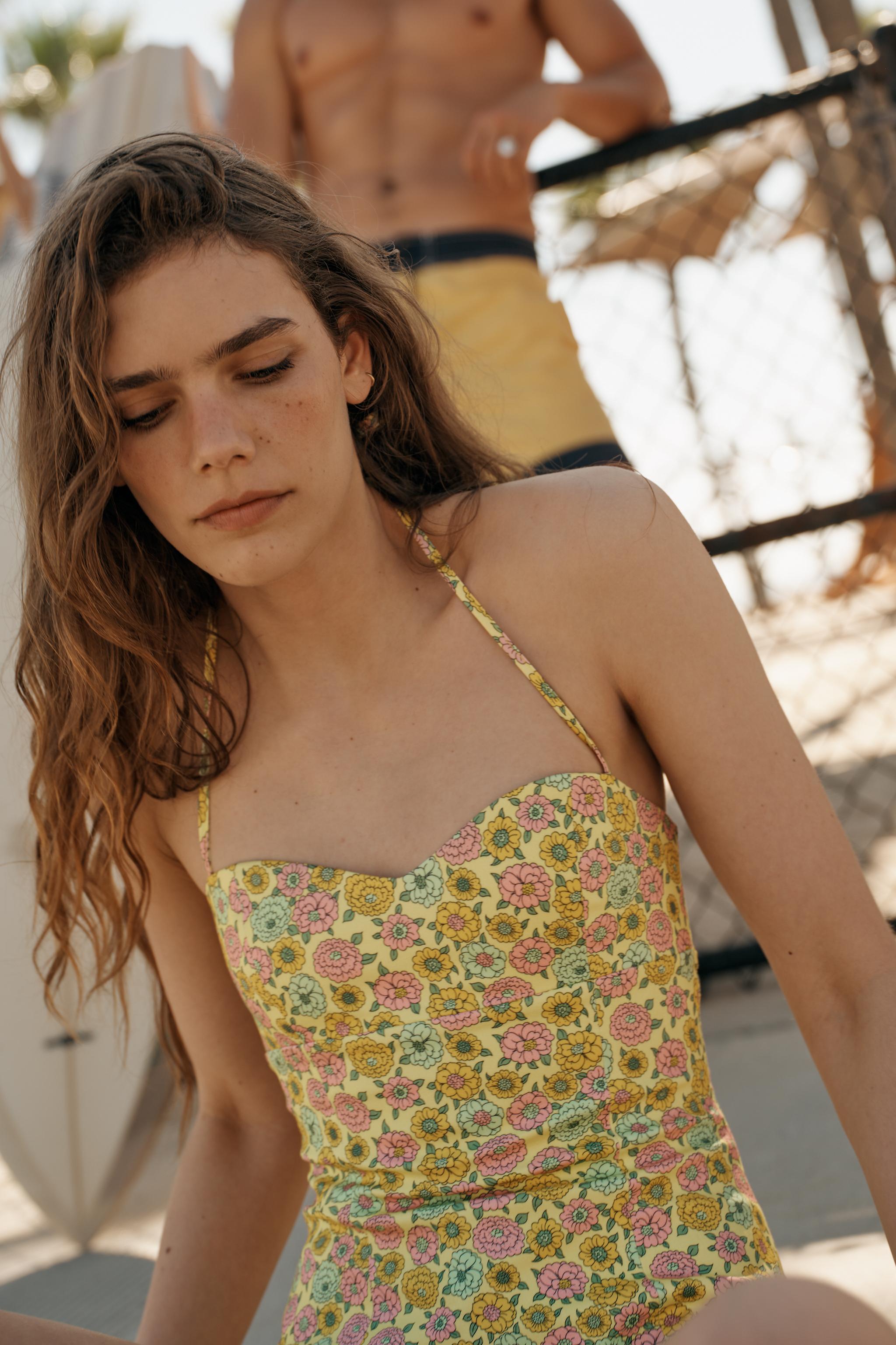 FLORAL POPLIN TOP