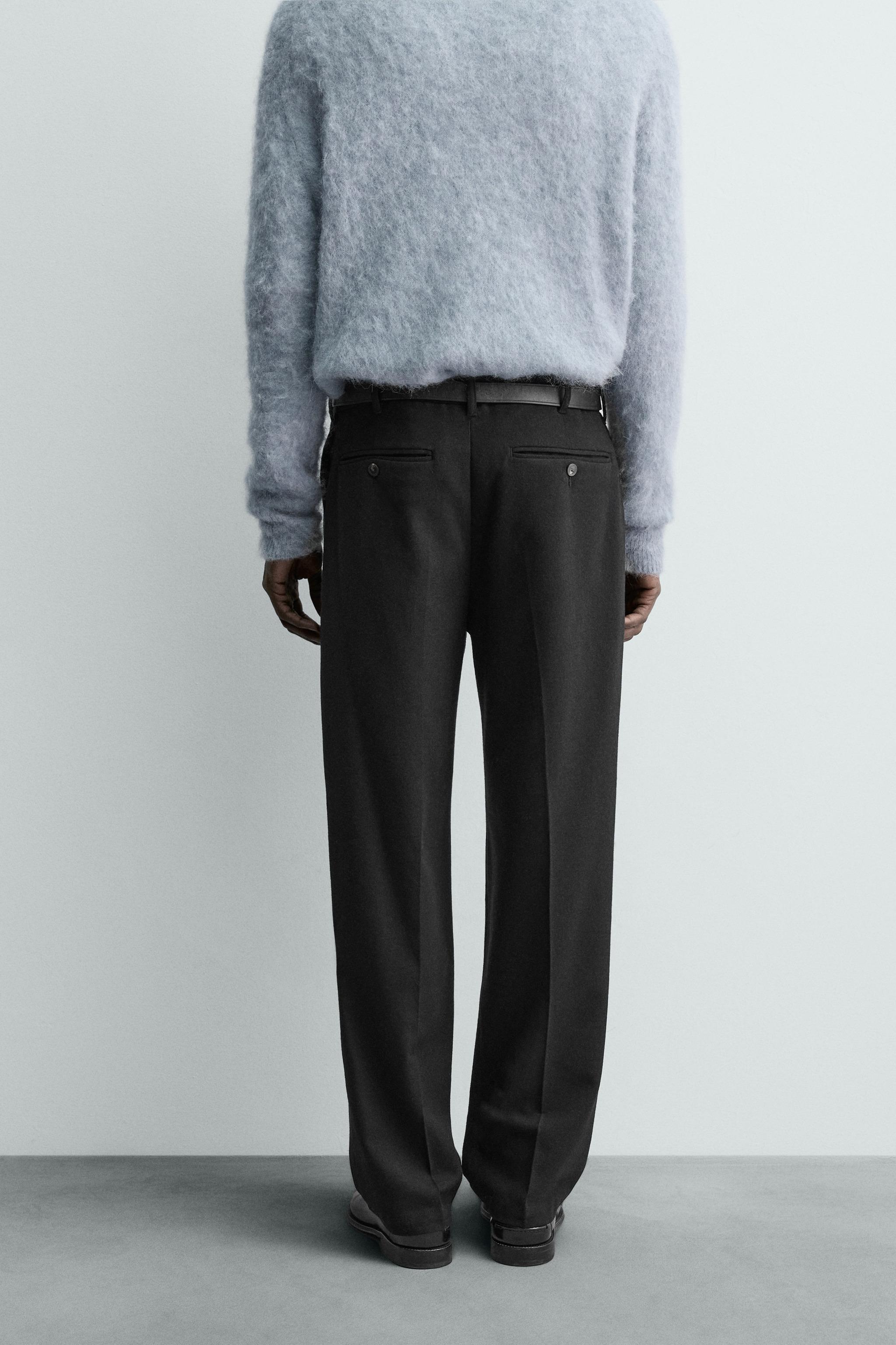 PANTALON PLIS FLANELLE