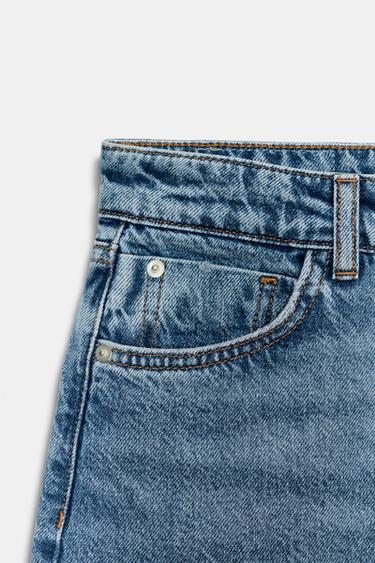 SHORT Z1975 EN DENIM TAILLE MI-HAUTE - Bleu moyen de Zara - Image 7