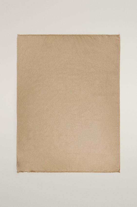 COUVERTURE MULTI-USAGE UNIE - Beige clair de Zara - Image 0