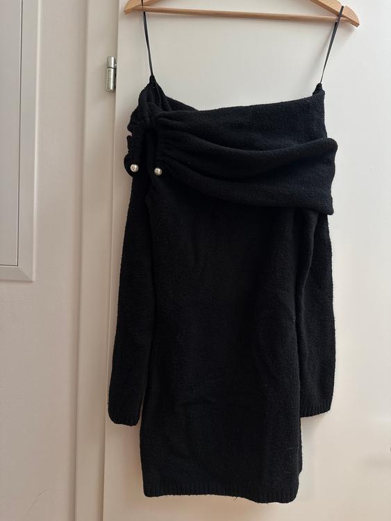 mac duggal sleeveless chunky knit mini dress DRAPED SECOND HAND 70s Bell sleeve Dress