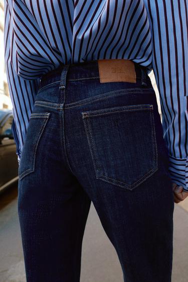 Z1975 BOOTCUT FIT HIGH-WAIST JEANS WITH SEAM DETAIL - Blue by Zara - Image 7