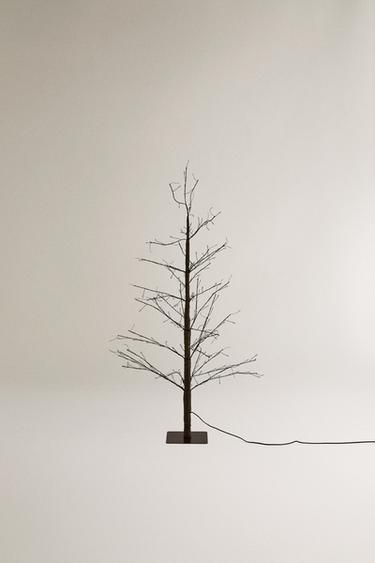 LEDライト付きクリスマスツリー（110cm）ブラウンZaraのLEDライト付きクリスマスツリー（110cm） - ブラウン 