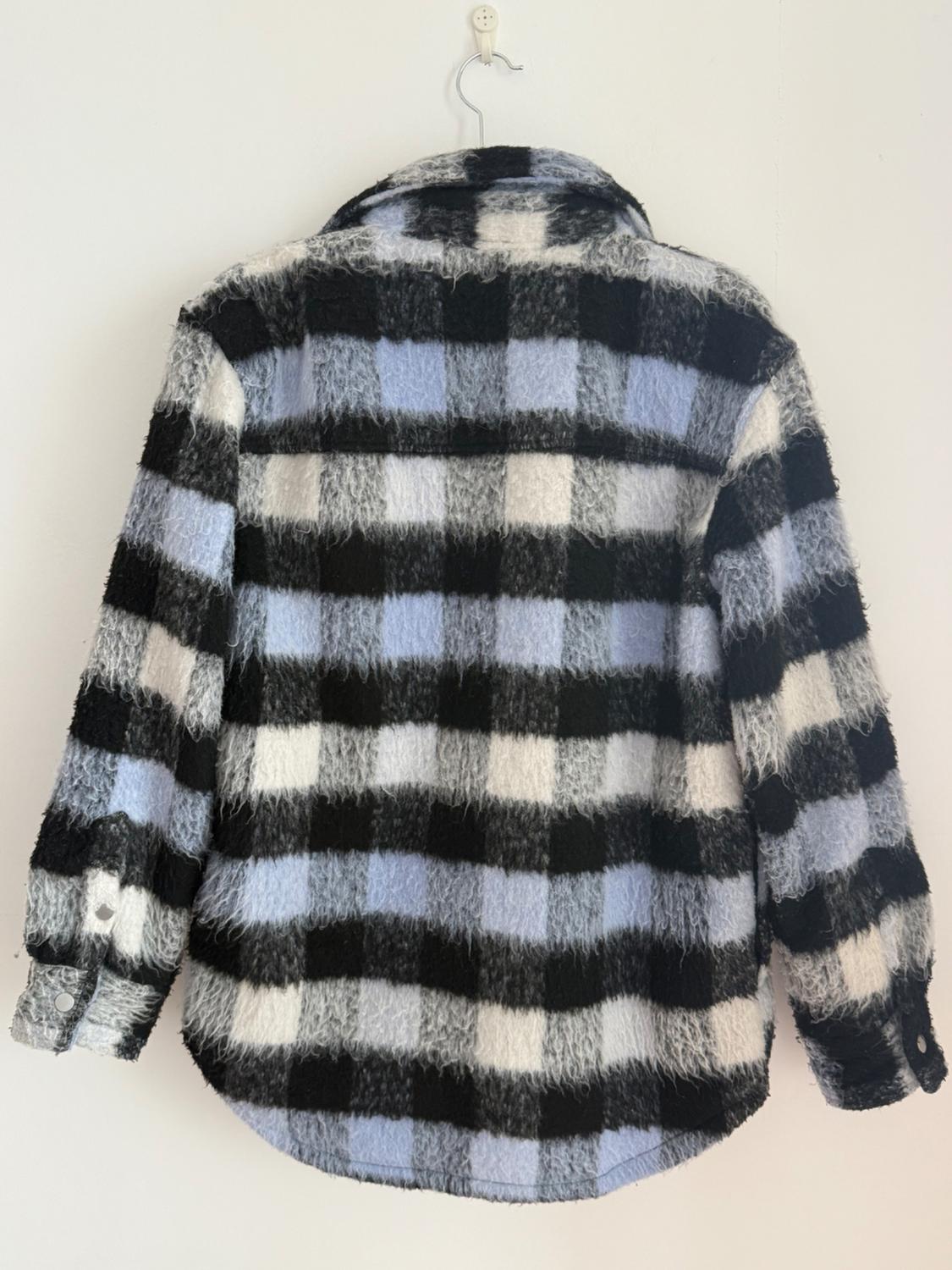 TEXTURED CHECK OVERSHIRT - Image 2