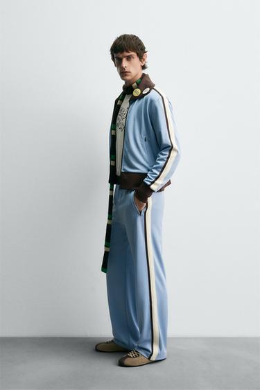 CONTRAST JOGGER JACKET HARRY LAMBERT FOR ZARA X DISNEY - Sky blue by Zara - Image 3