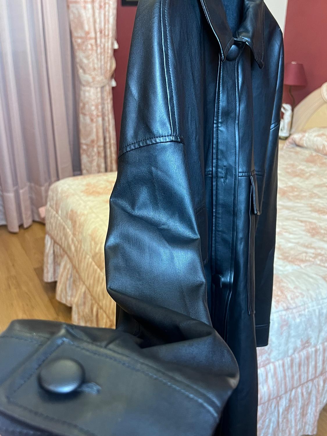 FAUX LEATHER OVERSHIRT - Image 5