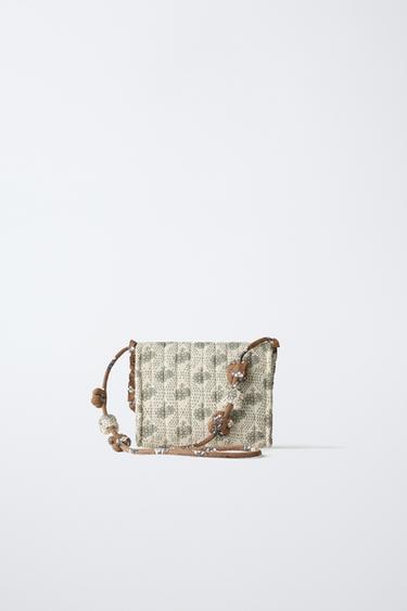 FLORAL CROSSBODY BAG - Ecru White by Zara - Image 4