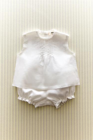 CHILDREN'S LINEN SET - Oyster-white by Zara - Image 5