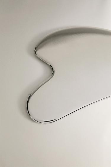 STAINLESS STEEL GUA SHA FACE MASSAGER - Silver by Zara - Image 1
