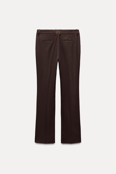 LOW RISE TROUSERS - Dark brown by Zara - Image 1