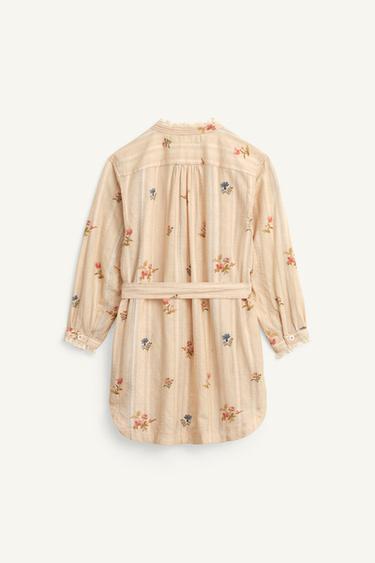 ROBE CHEMISE IMPRIMÉ FLEURS ÉDITION LIMITÉE - Imprimée de Zara - Image 6