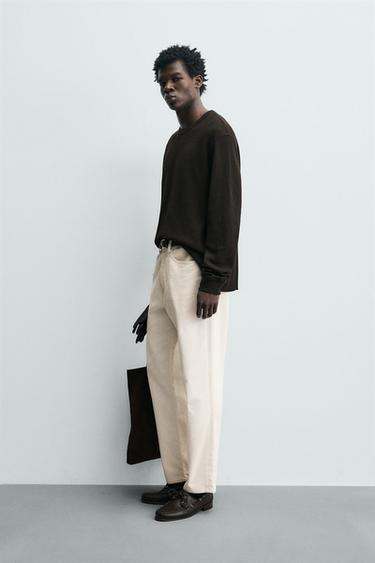 T-SHIRT STRUCTURE WAFFLE - Marron de Zara - Image 3