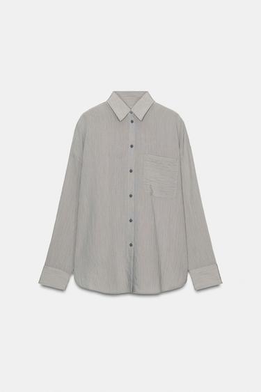 ZW COLLECTION STRIPED FLOWING SHIRT - Multicoloured by Zara