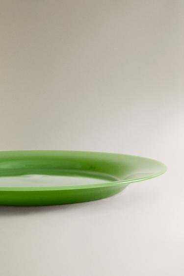 GLASS DESSERT PLATE - Green by Zara - Image 3