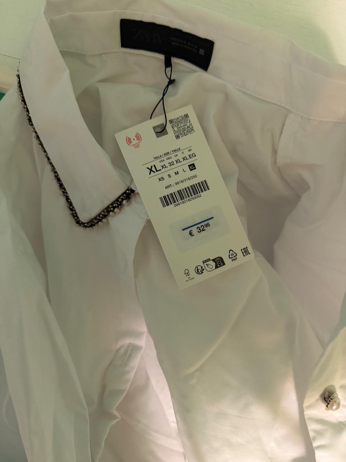 BEADED POPLIN BALLOON SHIRT - Image 3