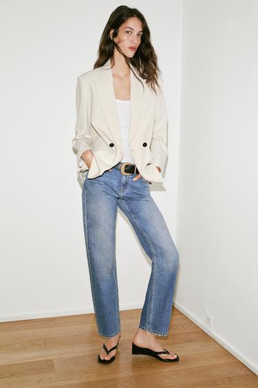 ПРЕДИМЕНЗИОНИРАНО ДВОРЕДНО САКО - Школко-бела од Zara