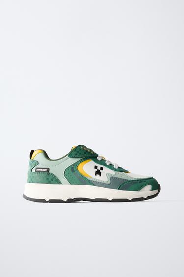 Zara MINECRAFT © MOJANG AB. ™ SNEAKERS - Green