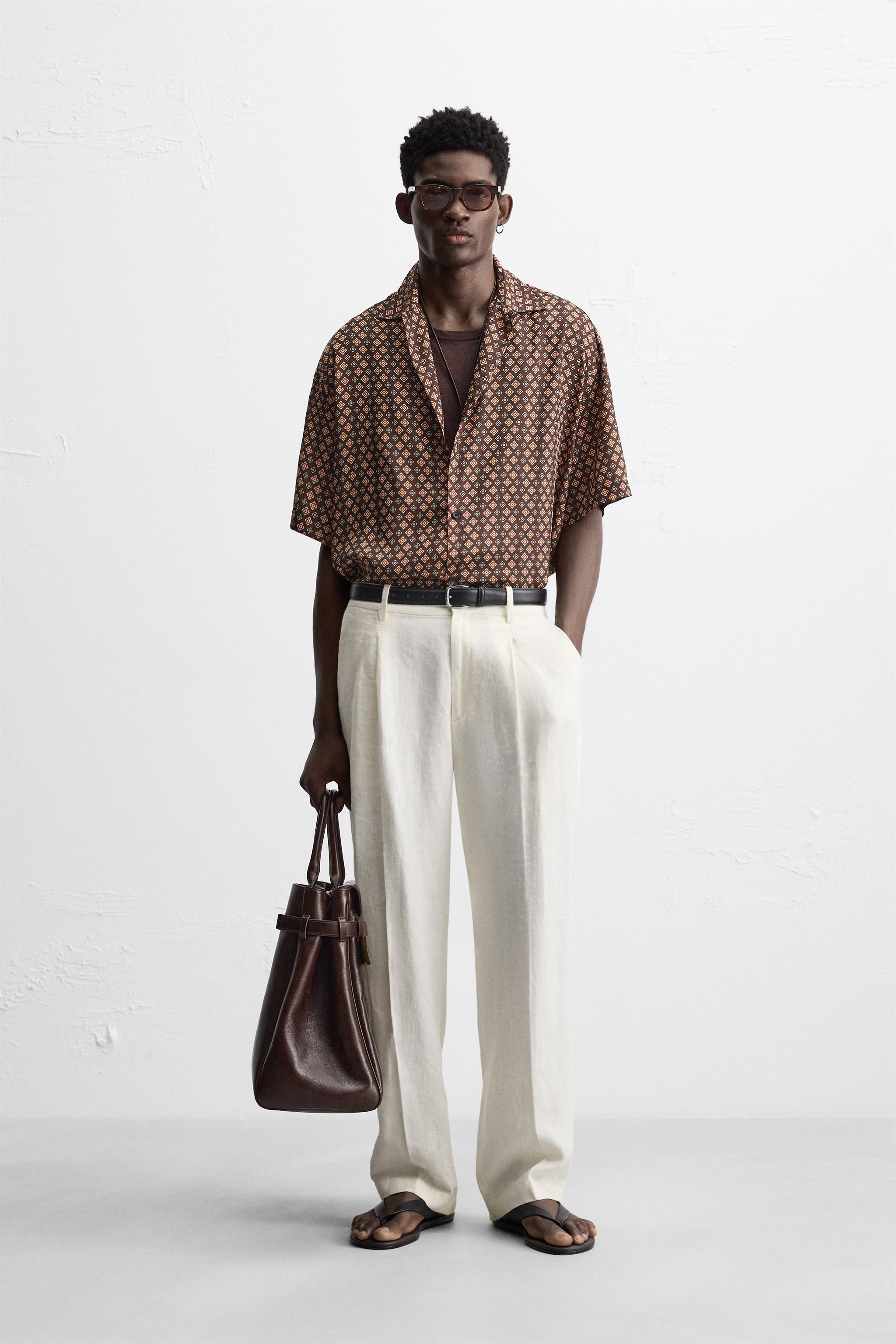 Y’s◆CUPRO/LAWN FLOWER&ASPHALT PRINT SHIRT/1/BLK/総柄/YP-B14-218 CUPRO/LAWN FLOWER&ASPHALT PRINT SHIRT – THE SHOP YOHJI YAMAMOTO