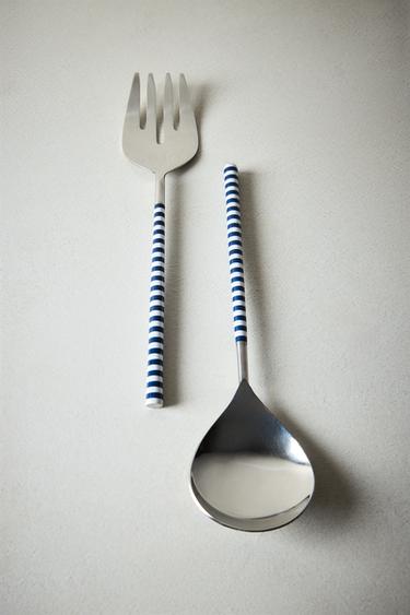 ENSEMBLE COUVERTS À SALADE (LOT DE 2) - Bleu / Blanc de Zara - Image 5