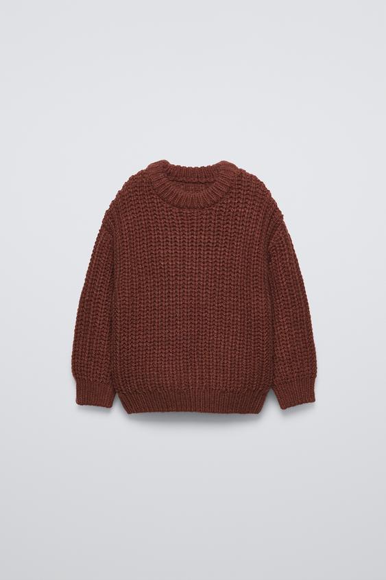 CHUNKY KNIT SWEATER - Terracotta | ZARA United States