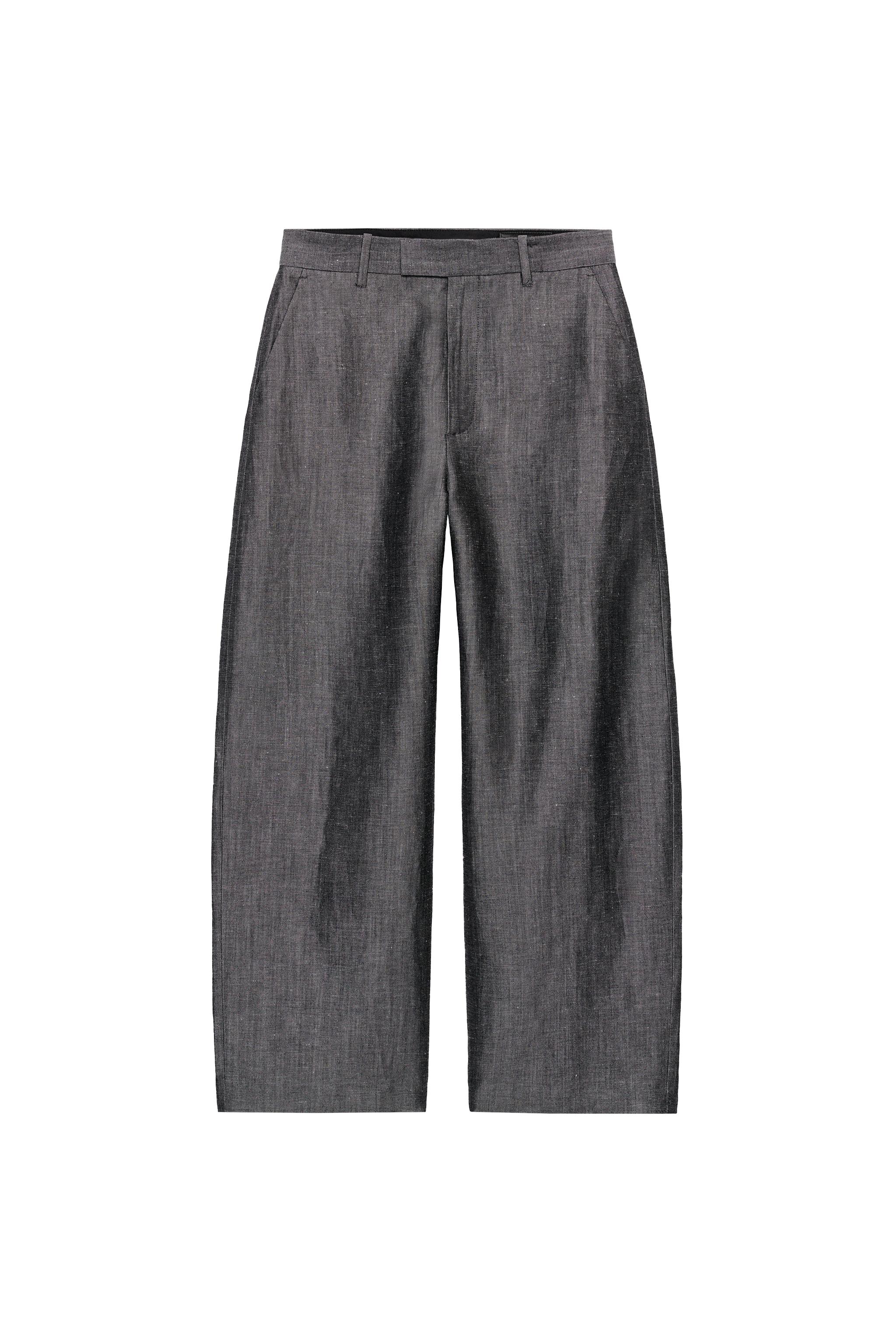 ZW COLLECTION Linen Blend Wide-Leg Pants