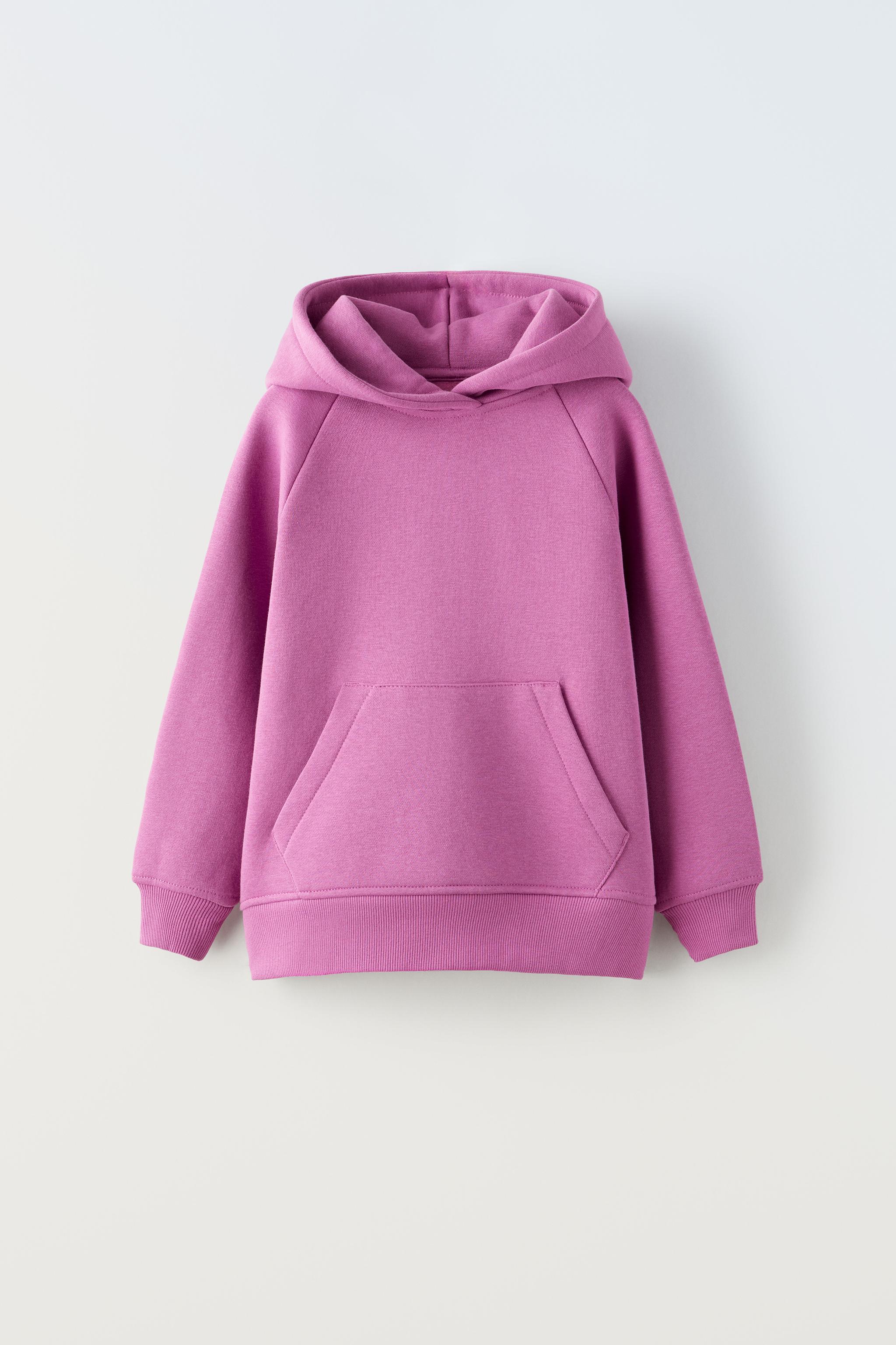 Hooded Sweatshirt & Joggers in Fleece, for Girls - pink light
