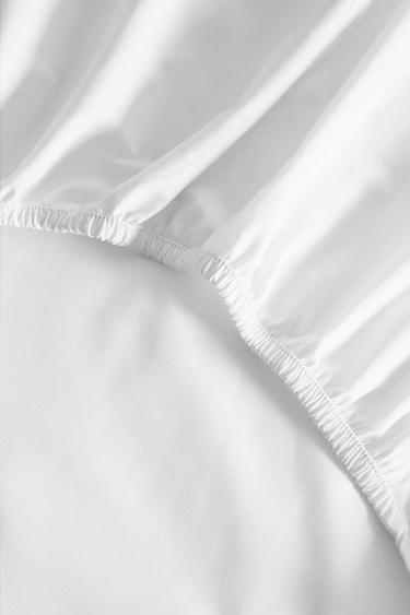 DRAP-HOUSSE PERCALE DE COTON | 40 CM DE HAUT (200 FILS) - Blanc de Zara - Image 4