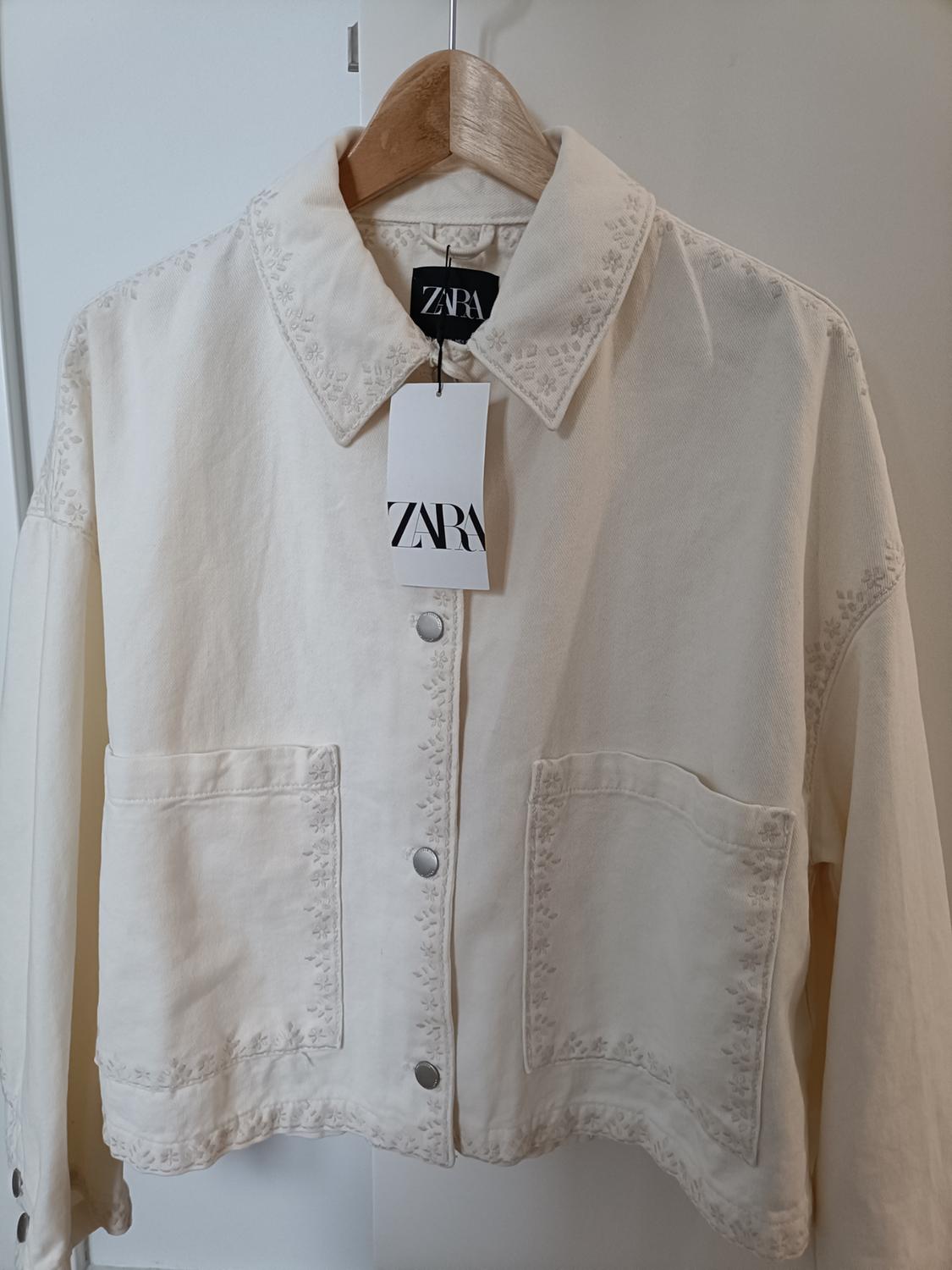 ZW COLLECTION EMBROIDERED OVERSHIRT WITH POCKETS