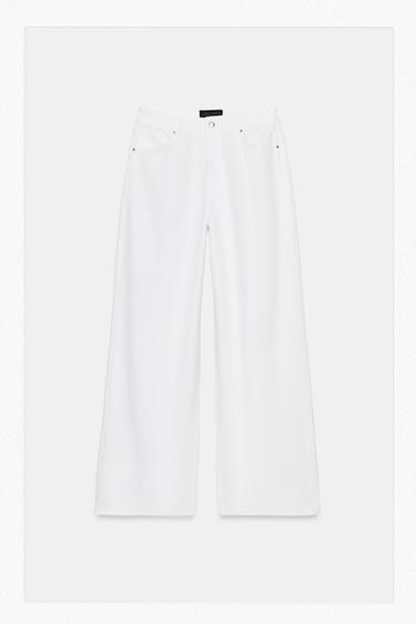 JEANS Z1975 LOOSE WIDE LEG TIRO MEDIO - Blanco de Zara