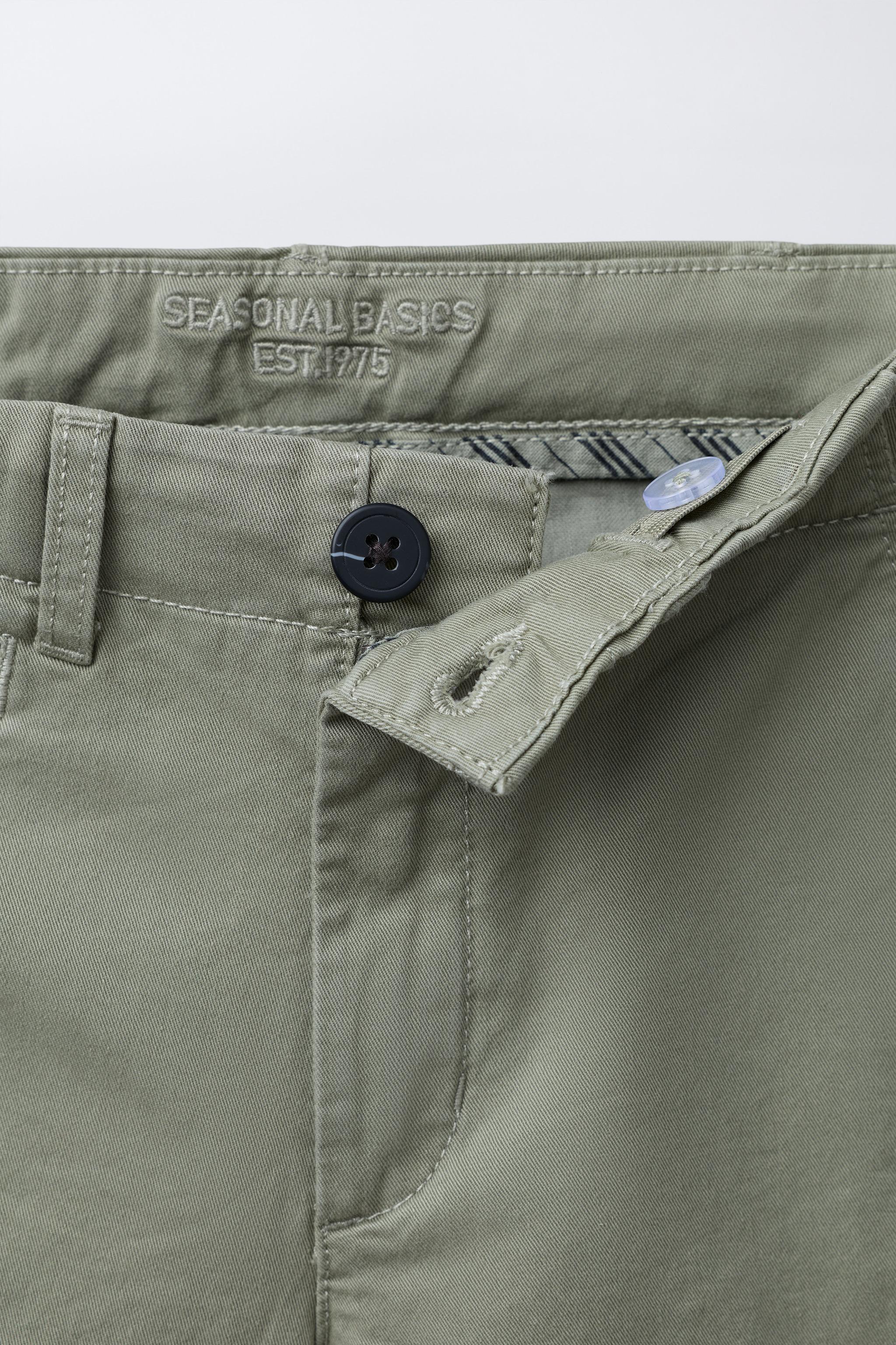 Детские шорты Zara BASIC SLIM FIT CHINO SHORTS — фото 3