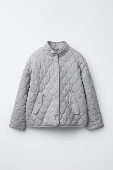 PUFFER JACKET - Pearl grey by Zara - Image 0