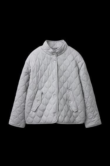 Zara PUFFER JACKET - Pearl gray - Image 0