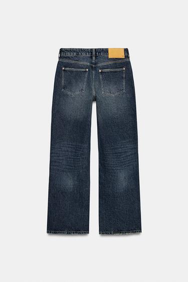 JEANS Z1975 STRAIGHT TIRO MEDIO - أزرق الخاص بـ Zara