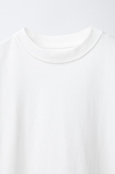 T-SHIRT BASIQUE - Blanc de Zara - Image 2
