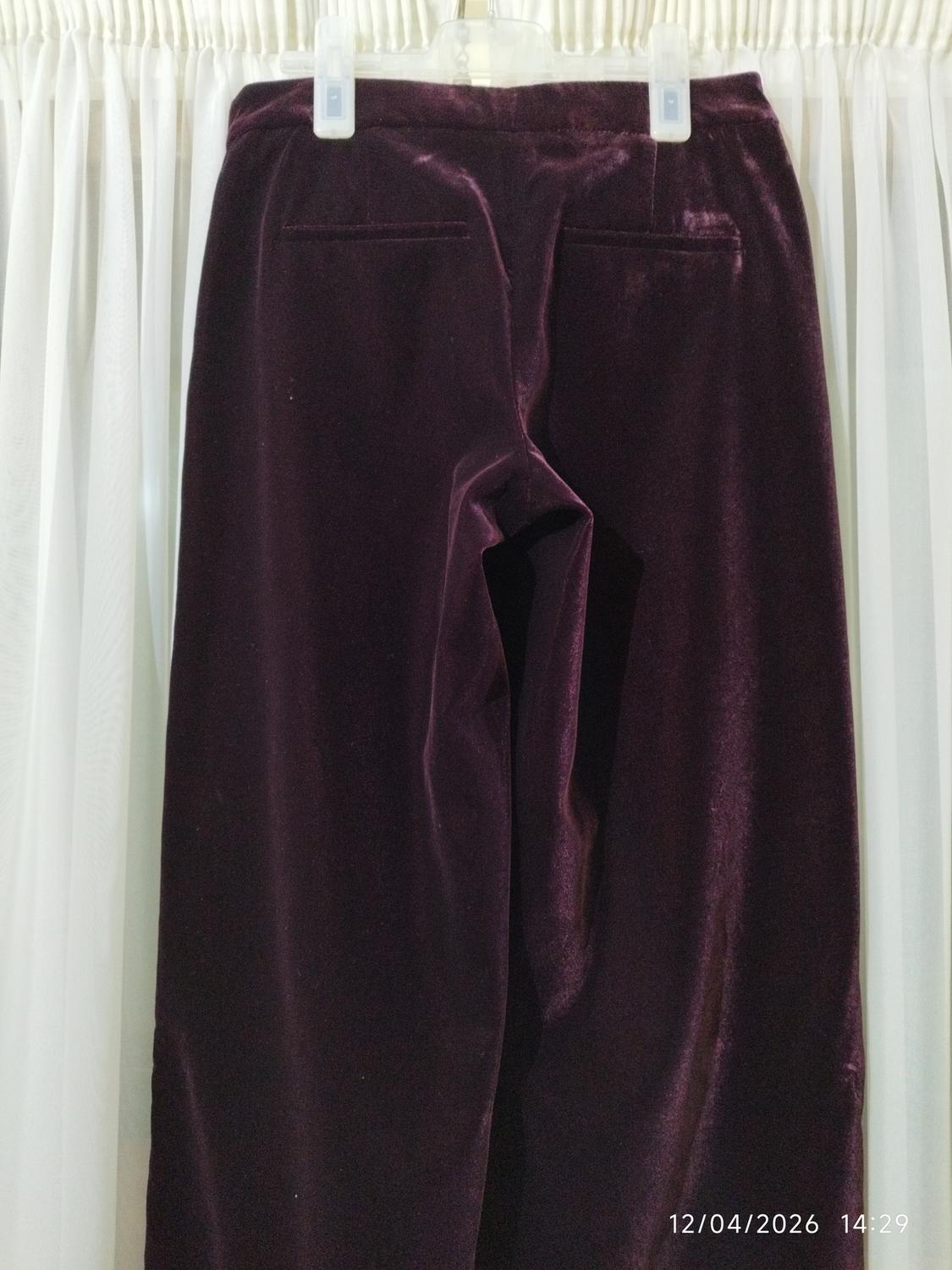 VELVET WIDE-LEG TROUSERS - Image 5