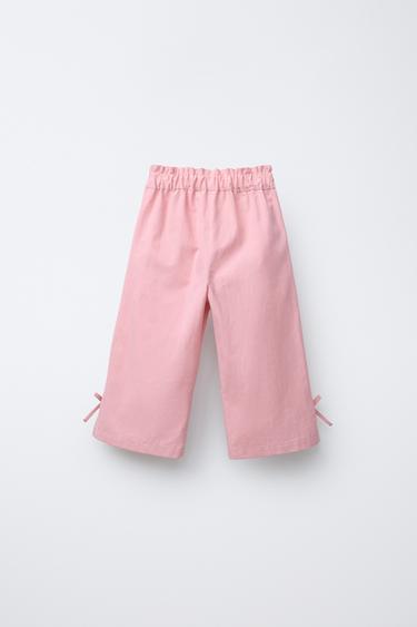 JUPE-CULOTTE À LACETS - Rose de Zara - Image 1