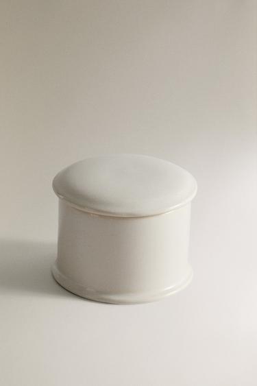 KERAMIKDOSE WEISS - Cremefarben von Zara