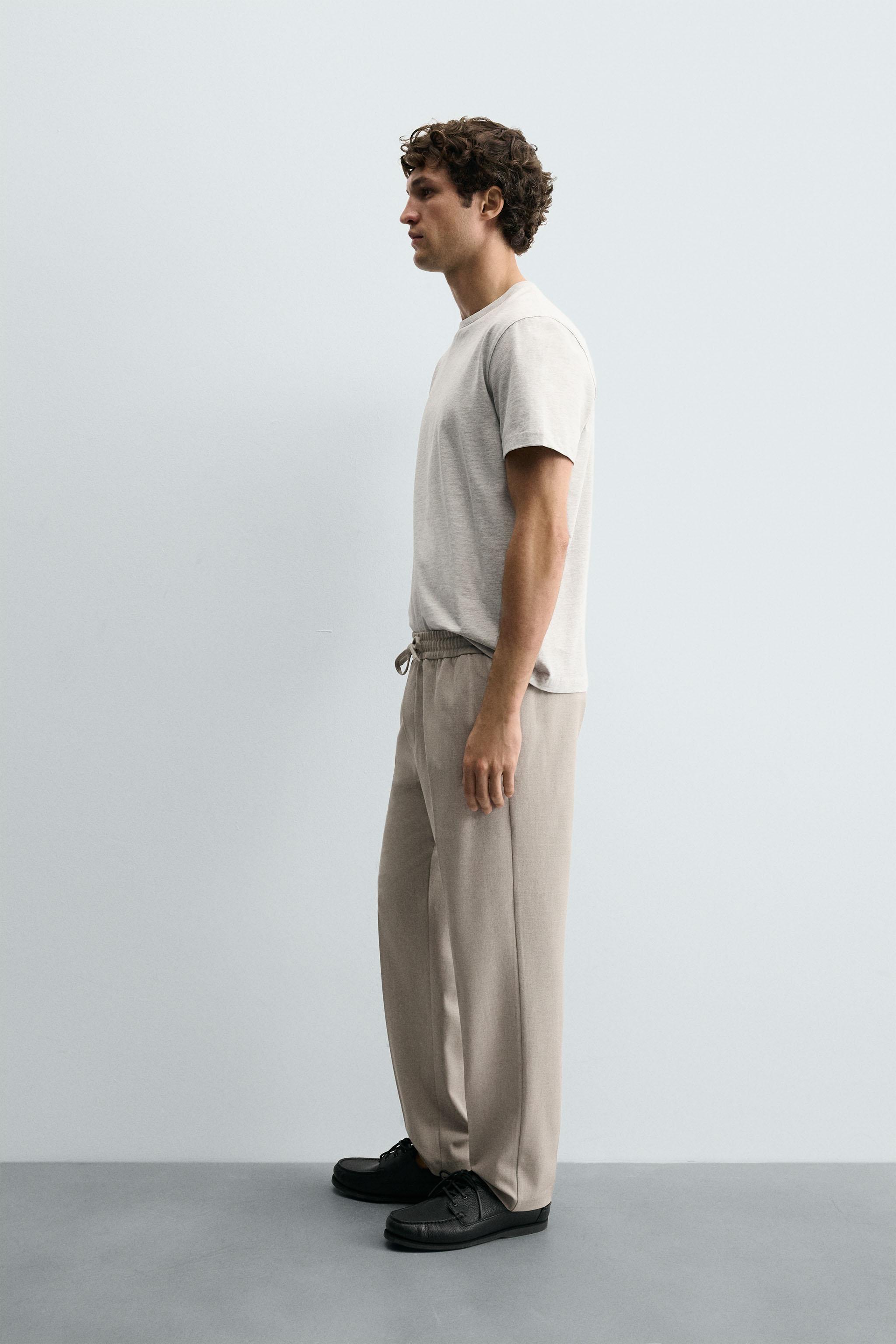 Мужские брюки Zara COMFORT JOGGER WAIST PANTS — фото 4