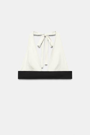 TOP BIKINI COMBINÉ - Écru de Zara - Image 3