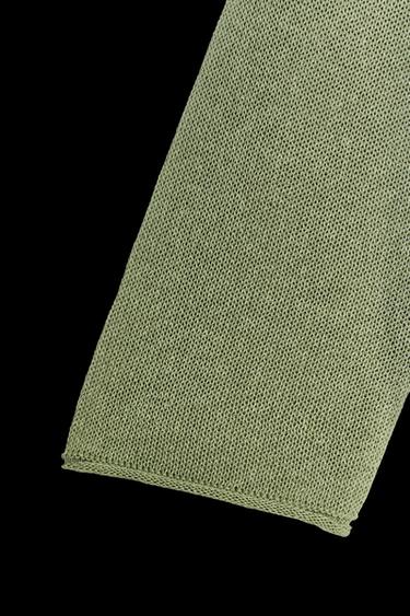 PULLOVER AUS RUSTIKALEM STRICK - Grün von Zara
