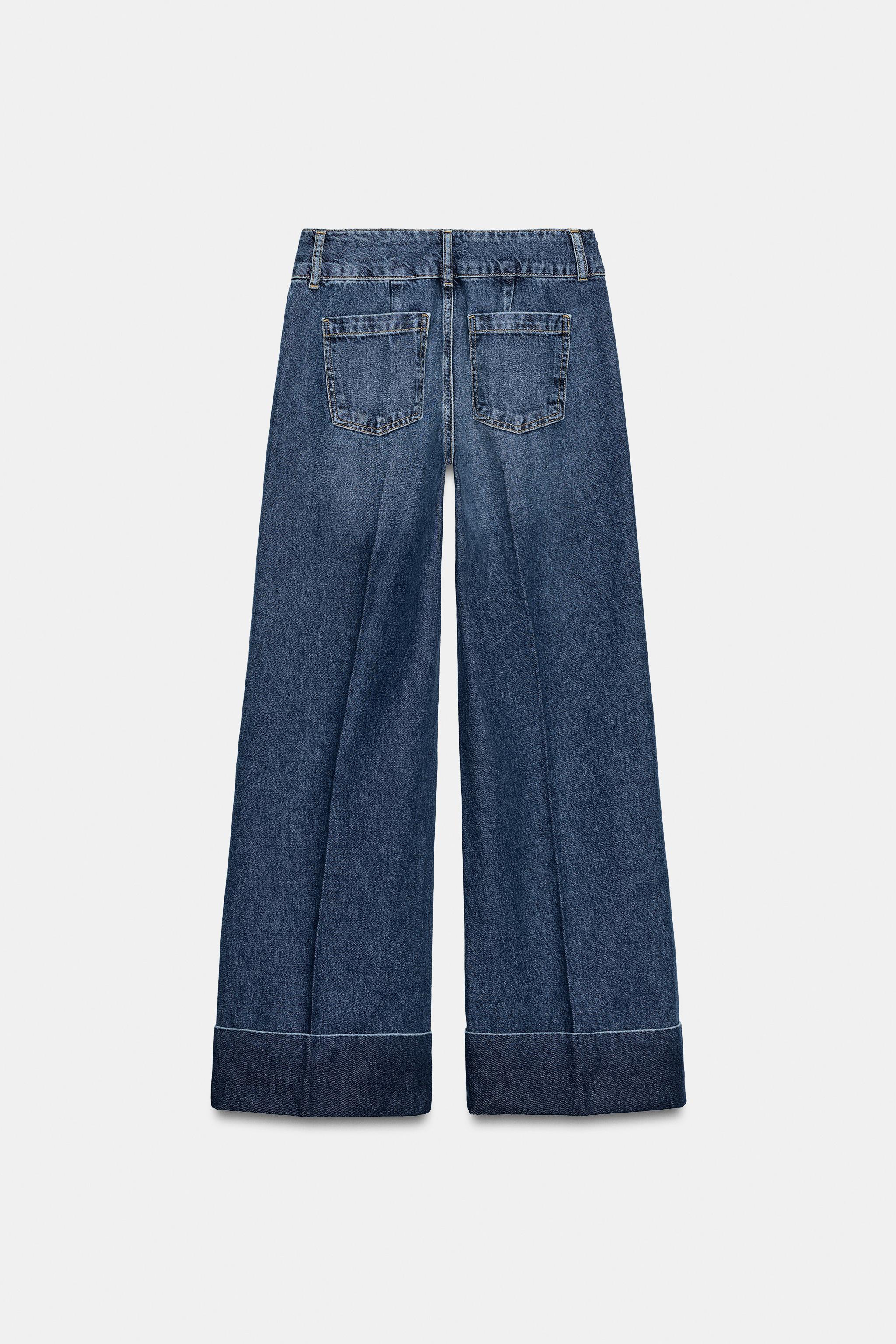 JEANS Z1975 DÜŞÜK BEL DÜZ PAÇA KATLAMALI PAÇA - Görsel 10